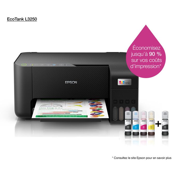 Epson EcoTank L3250 A4 Wi-Fi Tout-en-un Réservoir d'encre Encre pour imprimante Epson EcoTank L3250 A4 Wi-Fi Tout-en-un Réservoir d'encre Encre pour imprimante